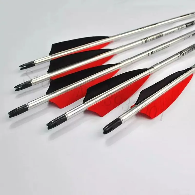 Aluminum Arrow Archery Equipment Aluminum Aluminum Arrows Bow Archery Accessories, 12 Pieces