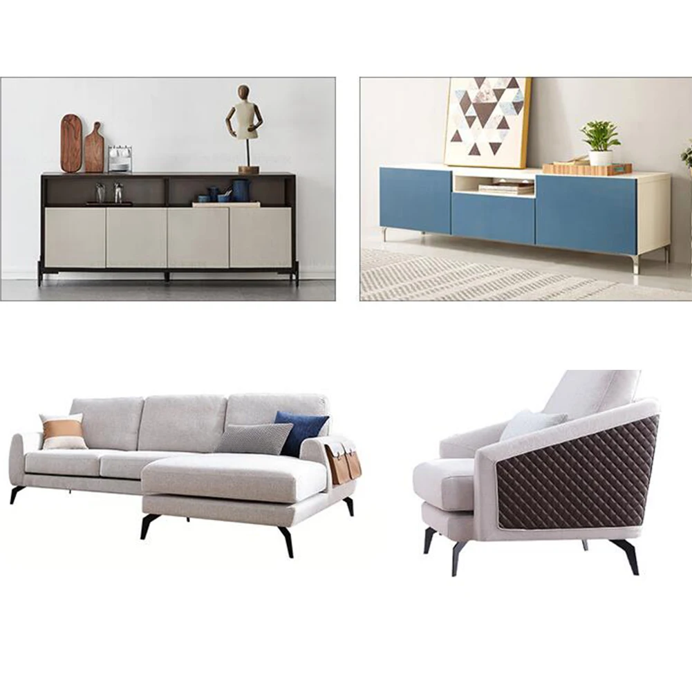 Legs Metal Durable Accessories Table Home Reinforcement Furniture Hardware Practical Adjustable Height Sofa Foot Triangle Cover |