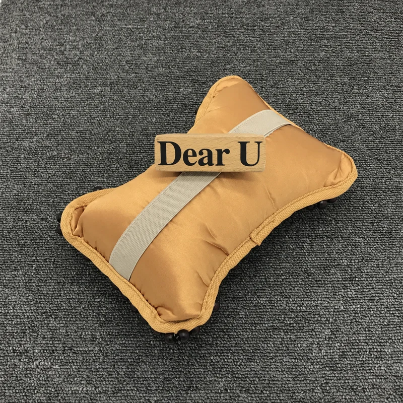 Car Home Interior Accessories 2Pcs Natural Wood Bead Neck Supports Protect Pillow Summer Headrest Pad Seat Cushion |