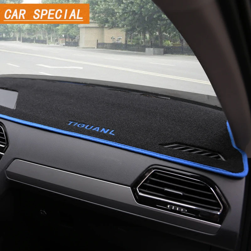 Applicable to Volkswagen Tiguan / New L car dashboard pad black carpet sun mat interior cover styling accessories | Автомобили и