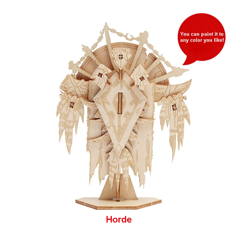 WOW Horde Alliance креативные DIY деревянные модели строительные наборы игрушки хобби