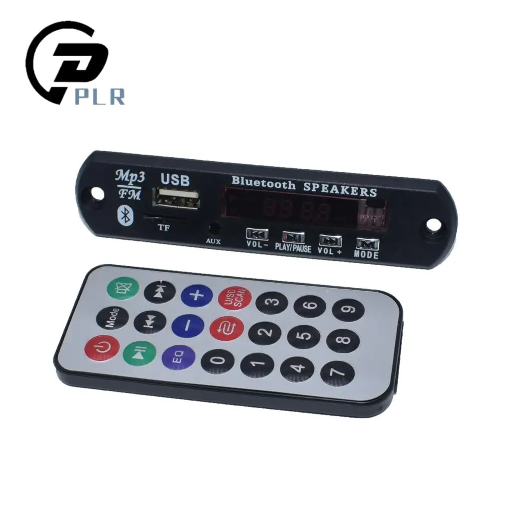 1 компл. Стандартный беспроводной Bluetooth 12 в MP3 WMA декодер плата аудио модуль TF USB