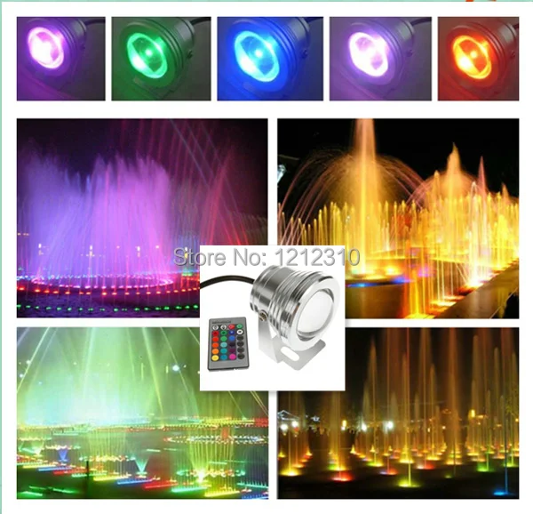 2 шт. водонепроницаемые светодиодсветильник лампы для фонтанов и бассейнов 1000