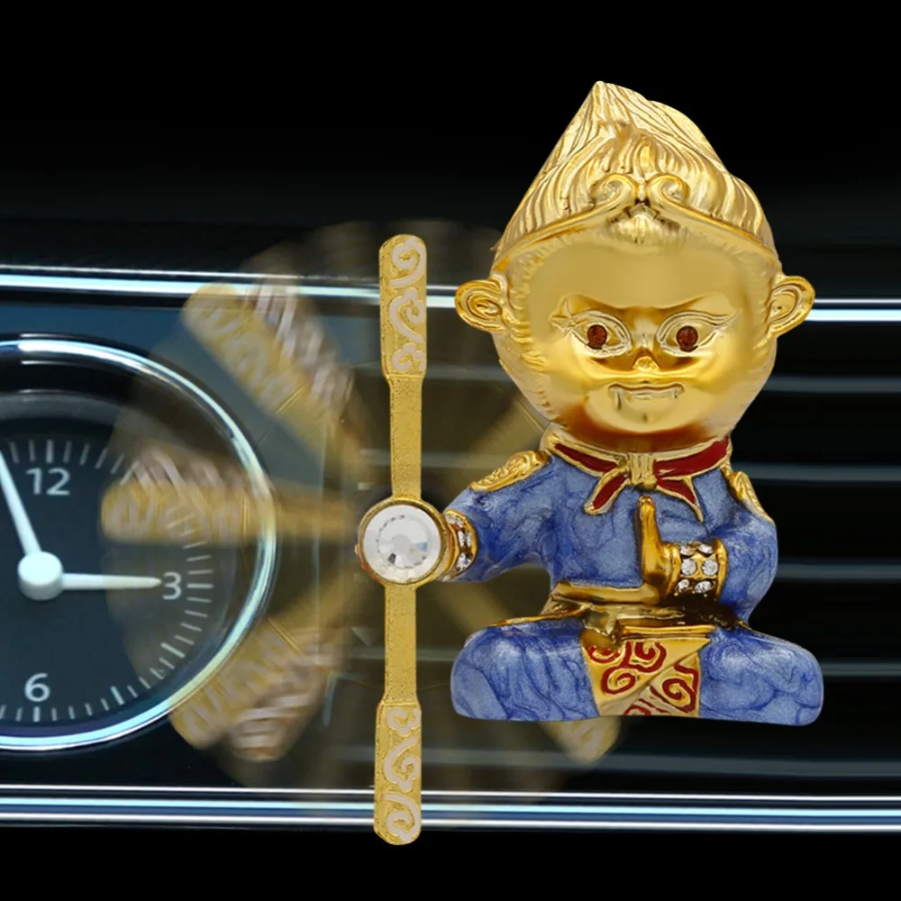 Защита от солнца Wukong освежитель воздуха в автомобиль клип авто освежители воздуха обезьяна форма автомобильный парфюмерный диффузор цинковый сплав Король обезьян украшения