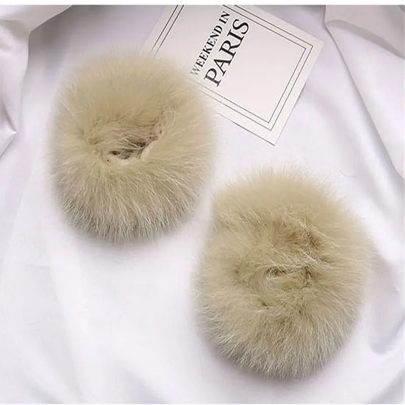 Зима 2019 модные женские манжеты из лисьего меха теплые Рукава| |