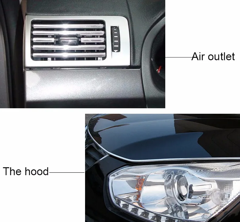 U автомобильный Стайлинг лента для приборной панели декоративная наклейка на