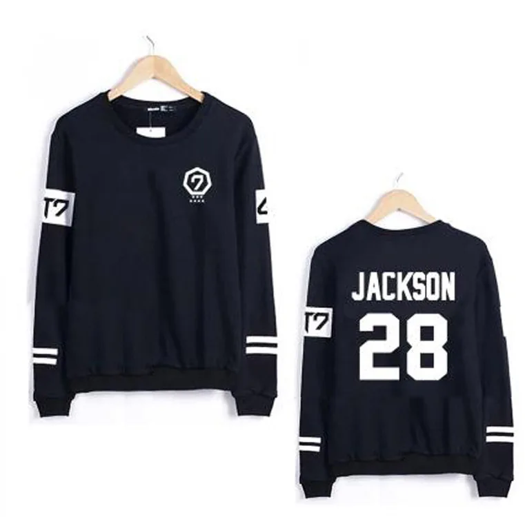 Толстовка и Свитшот Got7 в стиле K-POP Харадзюку женская одежда для пары худи хип-хоп