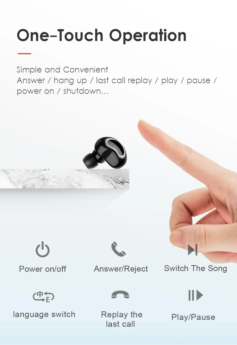 SANLEPUS Мини Bluetooth наушники беспроводные наушники Handsfree вкладыши с микрофоном/зарядная коробка для телефонов iPhone samsung xiaomi