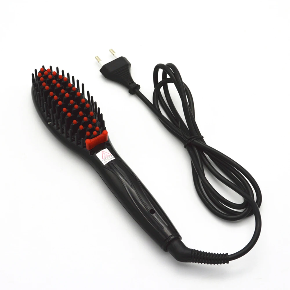 Портативная электрическая расческа для выпрямления волос железная щетка