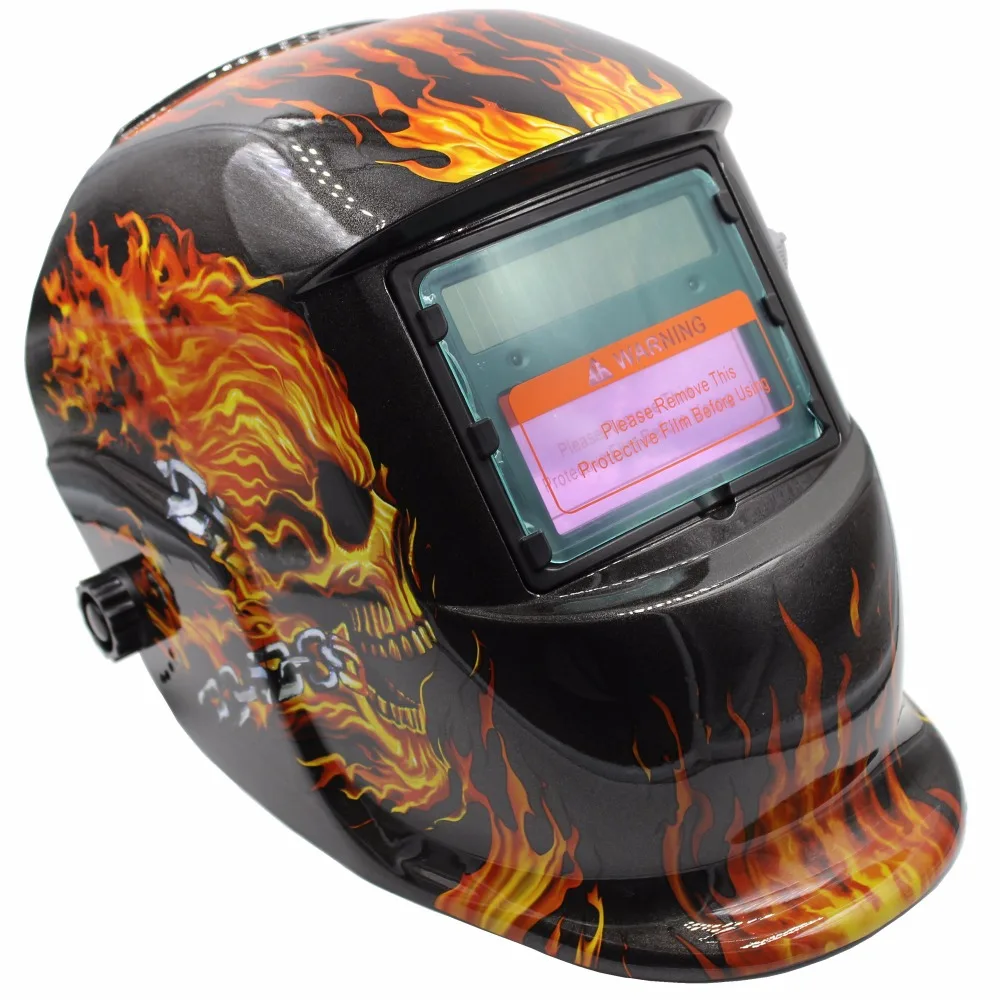 Skull Solar auto darkening TIG MIG MMA electric welding mask/helmet/welder cap/welding lens for machine LYG-8530A | Инструменты