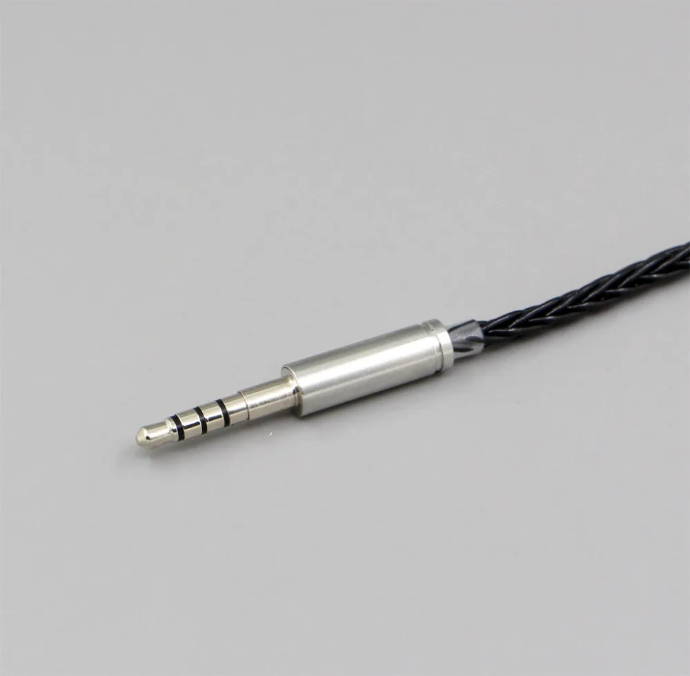 XLR сбалансированный 3,5 мм 2,5 мм 8 ядер посеребренный кабель для наушников для Denon AH-mm400 AH-mm300 AH-mm200 LN006337
