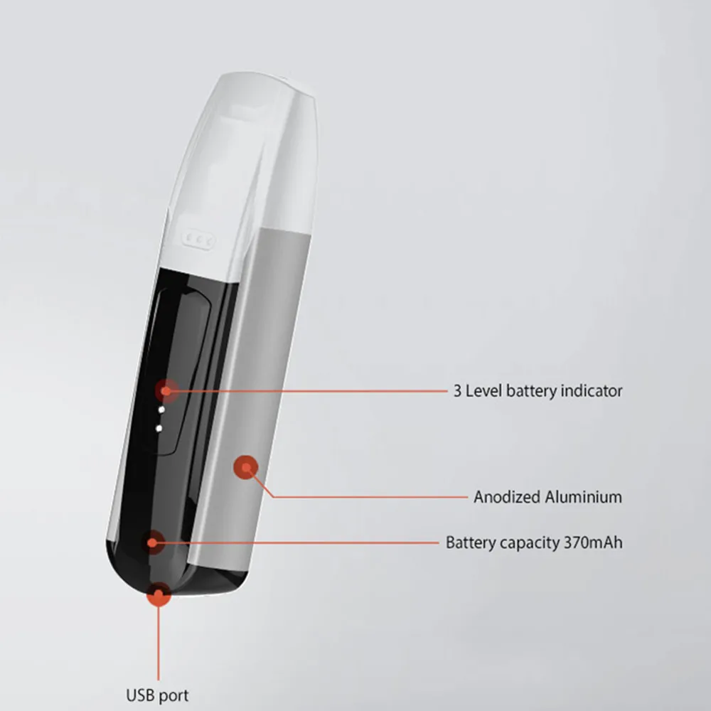 Justfog Minifit Pod 370 мАч встроенный аккумулятор электронная сигарета стартовый набор 1 5