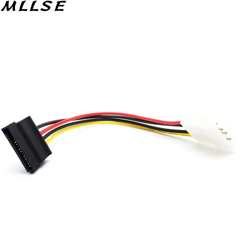 10 шт./лот Serial ATA SATA 4 Pin IDE Molex до 15 HDD адаптер питания кабель жесткого диска Кабель