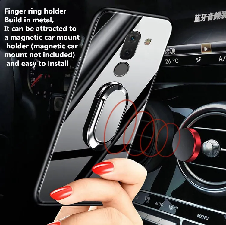 Huawei Mate 20 Lite Case Mate20 6.3 magnet car tempered glass tpu For SNE-LX1 Back Cover | Мобильные телефоны и
