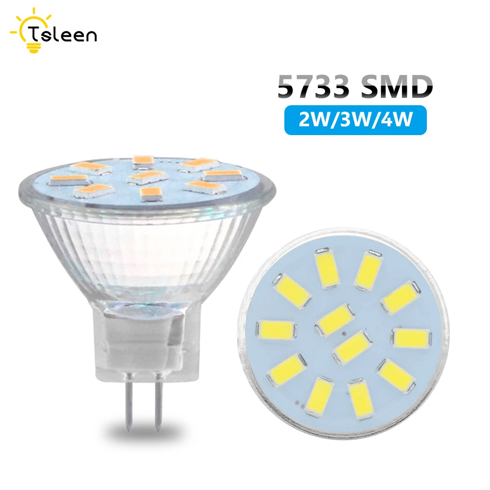 MR11 GU4 Светодиодный точечный светильник AC/DC 12-30 в 2 Вт/3 Вт/4 Вт 5733 SMD светодиодный светильник энергосберегающий Светодиодный точечный светильник Холодный/теплый белый