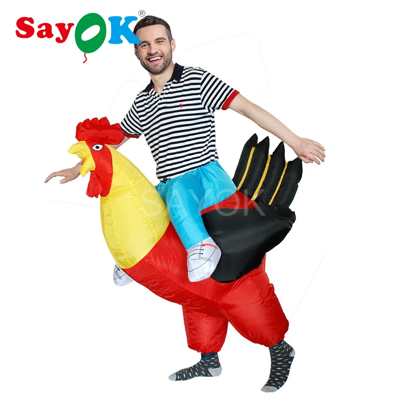 

Giant inflatable chicken costume for adult