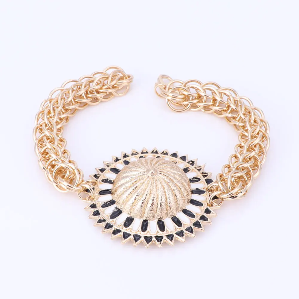 Свадебный Золотой цвет хрустальная цепочка набор украшений для женщин кулон