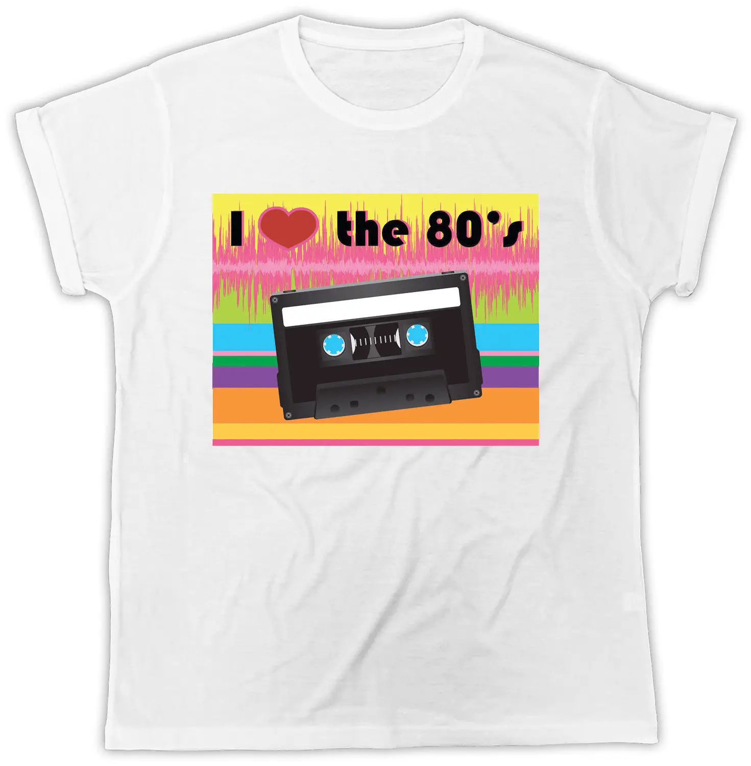 Фото I love 80's футболка Casette новинка хипстер Ретро стиль 60 70 90 унисекс крутая I love 80's футболка Casette новинка хипстер Ретро стиль 60 70 90 унисекс крутая