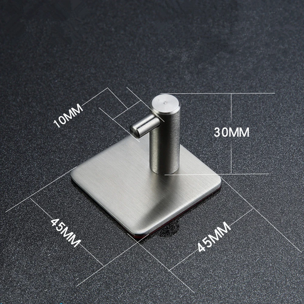 Настенная вешалка для одежды шляп полка с сильным клеем крючок из нержавеющей