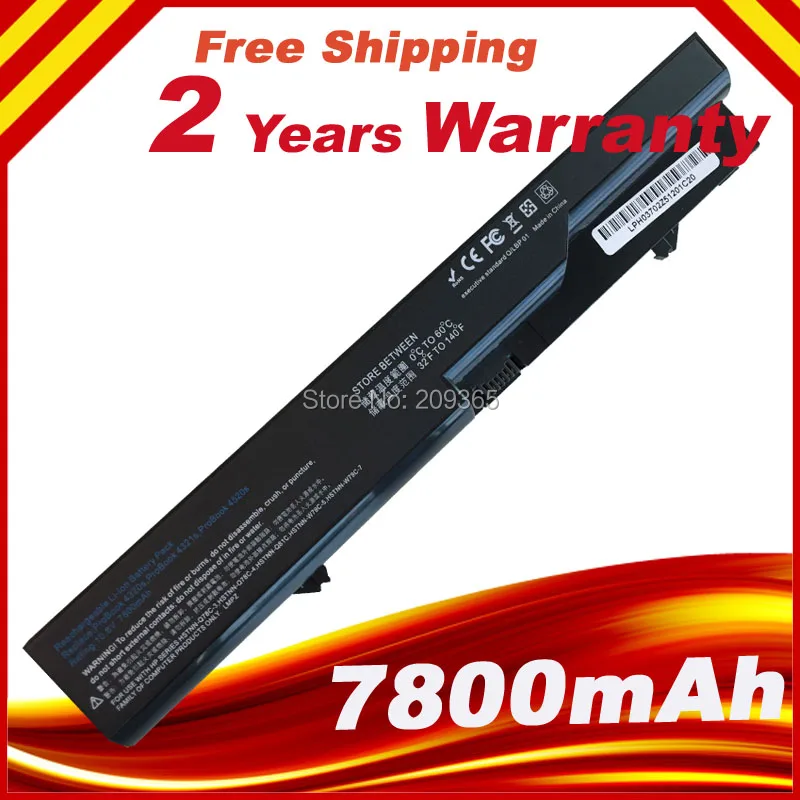Аккумулятор на 7800 мА · ч для HP ProBook 4320s 4320t 4321s 4325s 4326s 4420s 4421s 4425s 4520s 4525s Compaq 325 326 420 421