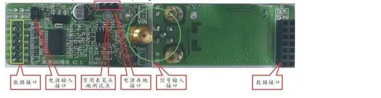 Высокоскоростной AD Модуль AD9226 MSPS ADC 12bit FPGA макетная плата расширения 65msps сбор