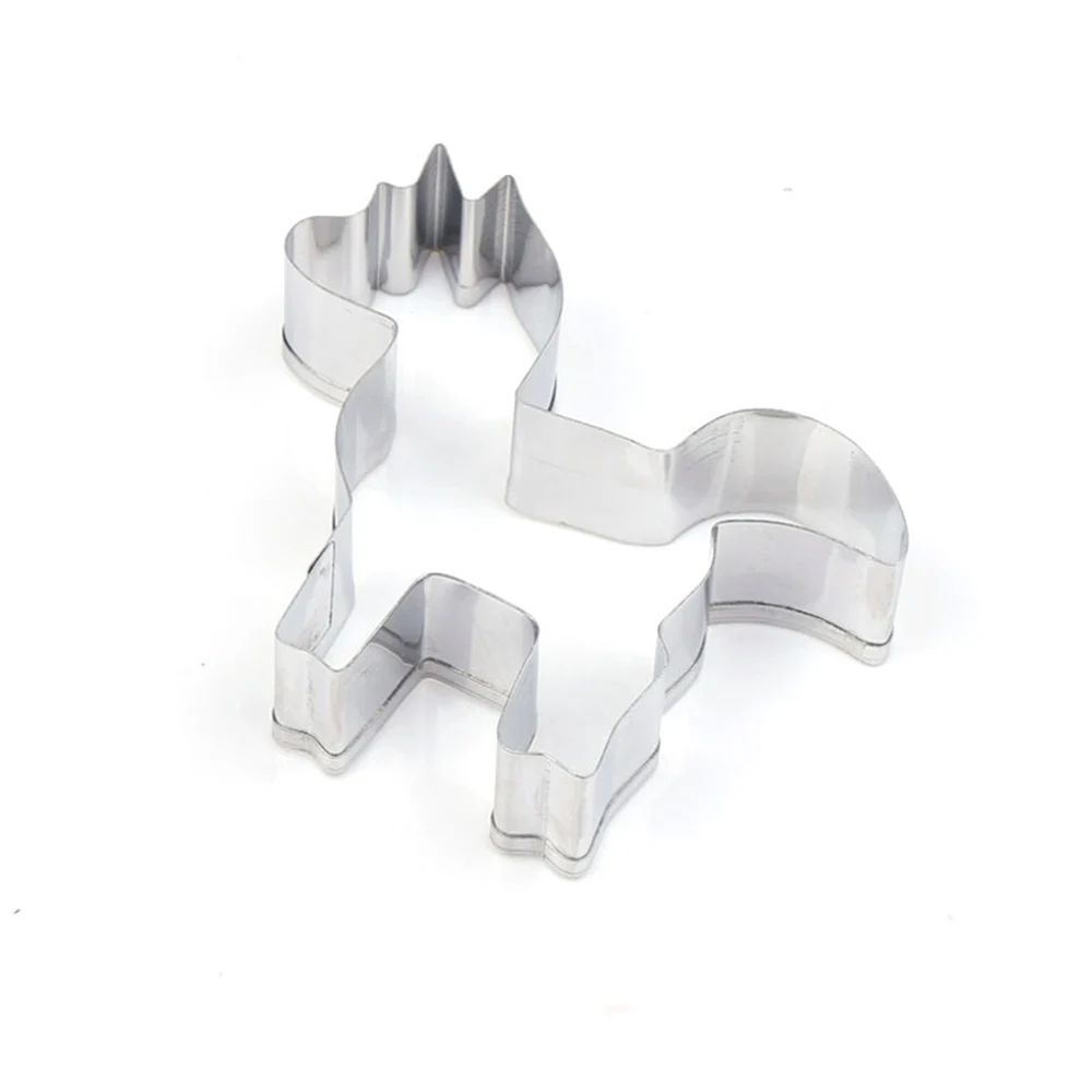 1 шт. Нержавеющая сталь для нарезки печенья в виде единорога формочки выпечки