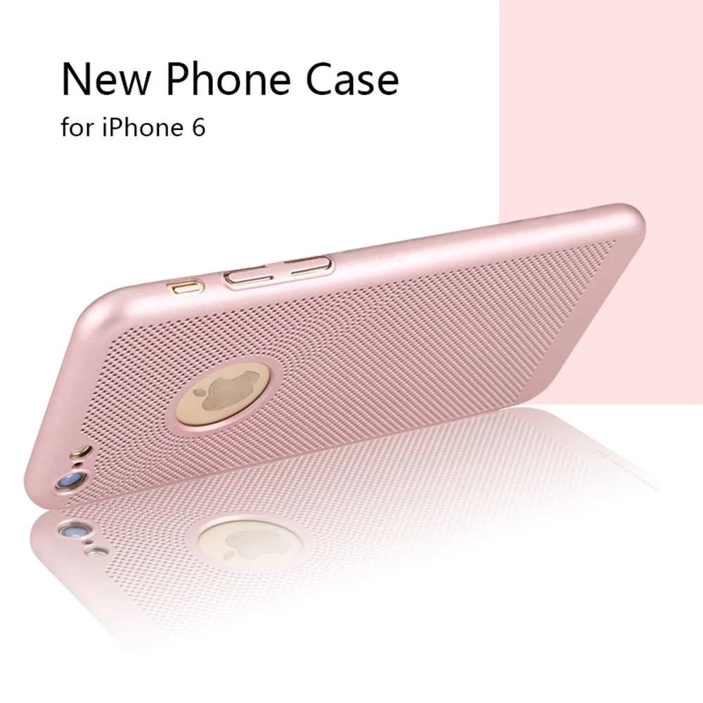 Fcoque охлаждения! Рассеивание тепла телефона Чехлы для iPhone 6 Чехол роскошные