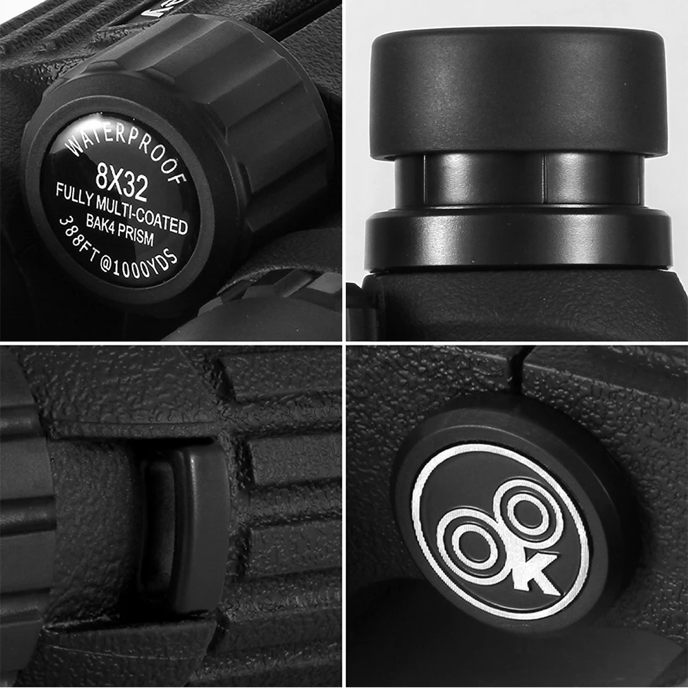 Eyeskey HD BAK4 FMC оптика Портативный 8x32 зум водонепроницаемый азотный Монокуляр