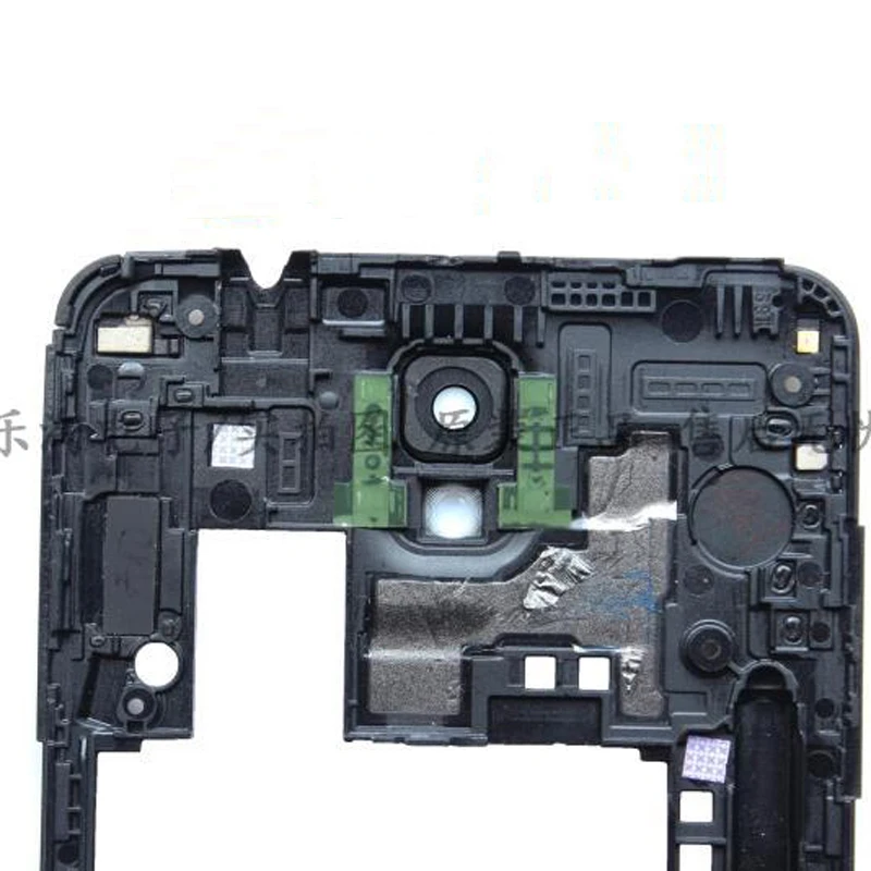 Для samsung Galaxy Note 3 N9005 N900 3g задняя средняя рамка задняя Корпус с Камера крышка Панель линза для цифрового преобразователя