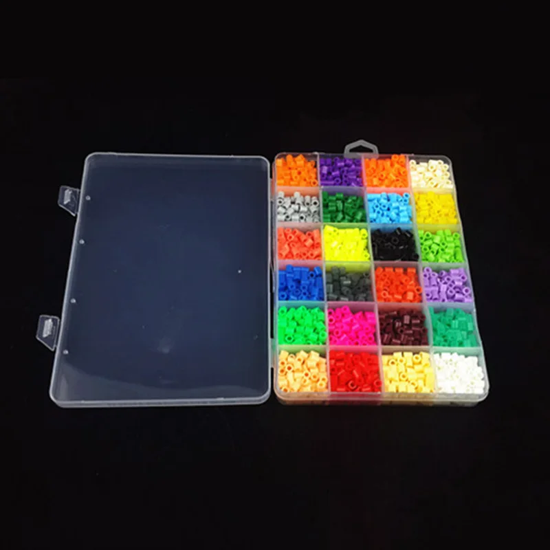 2400 шт./4800 шт. 24 цвета бусины Hama 5 мм Perler творческие Пазлы для творчества пазлы Tangram
