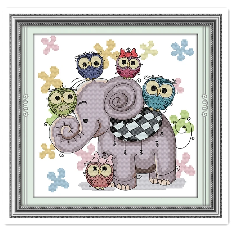 Набор для вышивки крестиком в виде слона и Φ DMC|counted cross stitch|cross stitchcounted stitch kits |