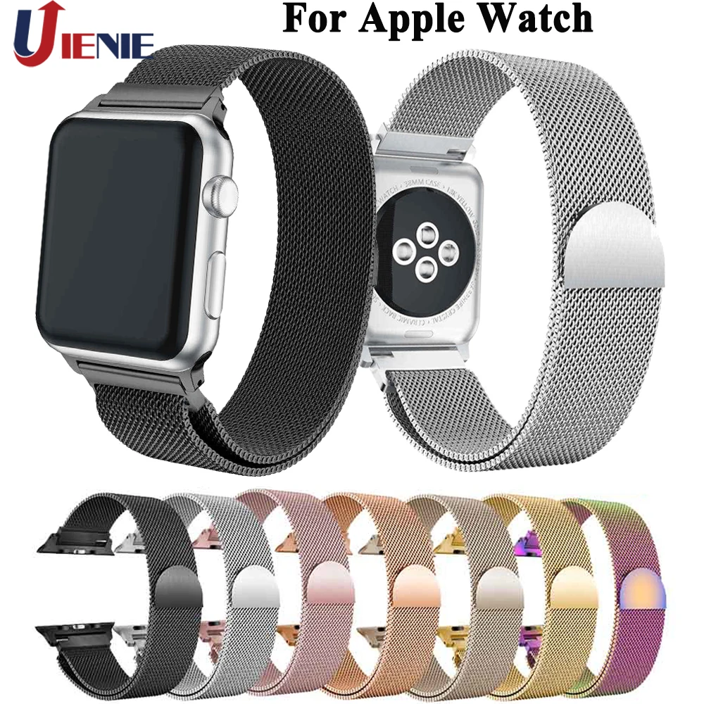 Миланские Ремешки для наручных часов Apple Watch серии iWatch 4/2/1 браслет 42 мм 38 44 40 из