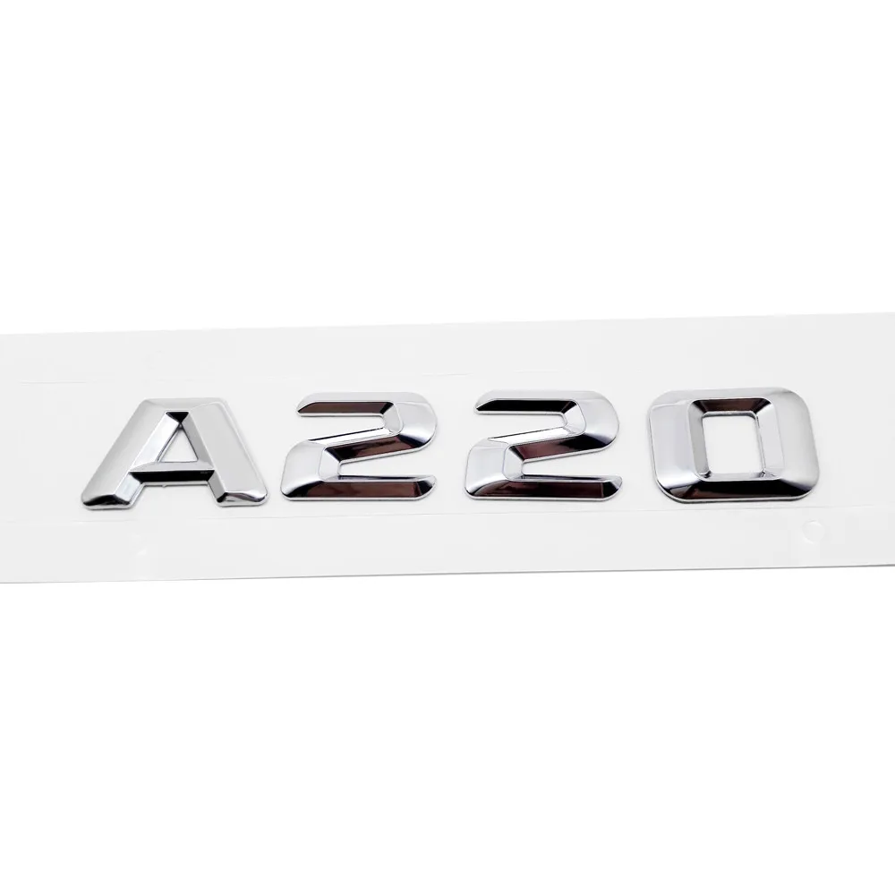 A220 A45 A140 A160 A180 A200 A220 A250 A260 металлическая пластиковая наклейка для Mercedes AMG Benz A W203 W176 Задняя эмблема внешняя отделка - Название цвета: A220