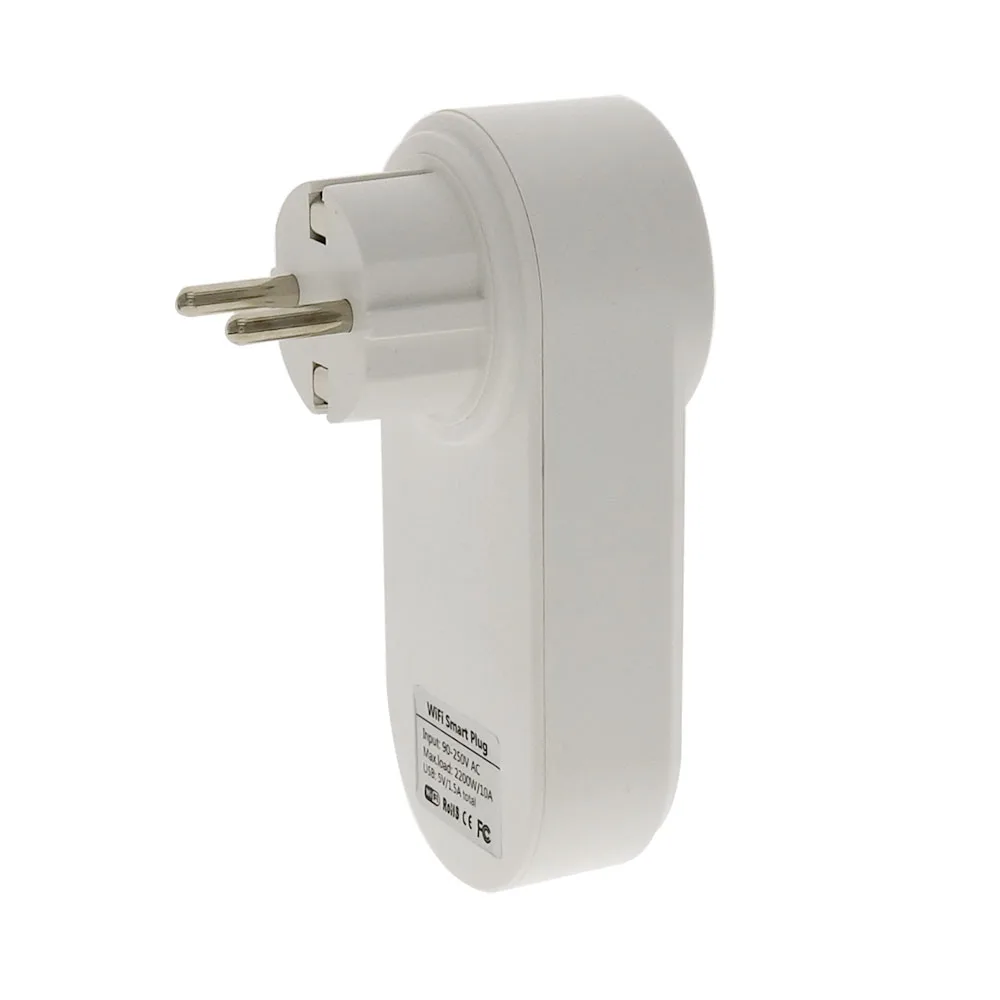 Smart Wi Fi мощность ЕС Plug розетка с пульт дистанционного управления с USB приложение управление таймер функция работать Alexa Google помощник дома