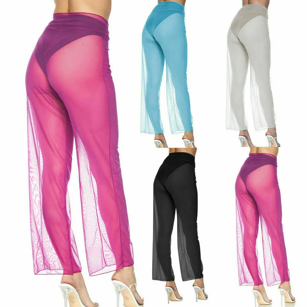 2019 новый стиль однотонные женские сексуальные пляжные сетчатые прозрачные