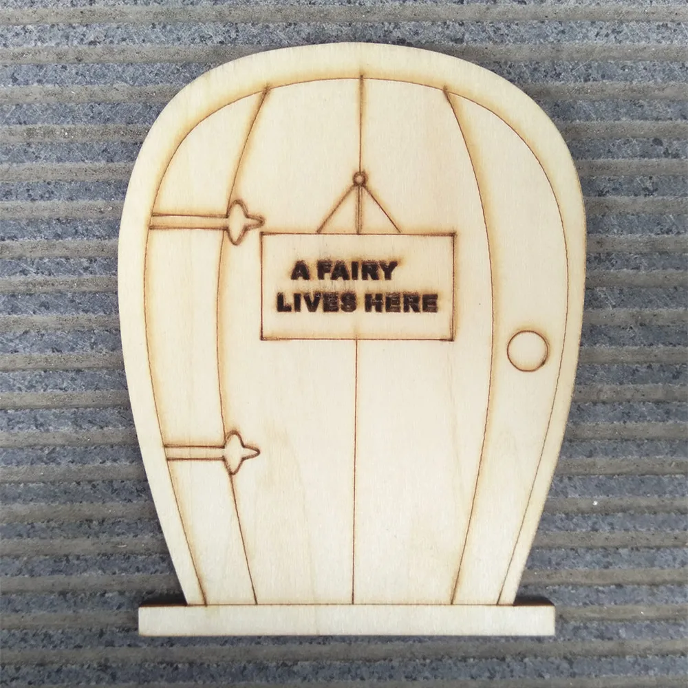 10 шт. деревянный Сказочный Сад Сердце Звезда дверь Ремесло Отделка декором