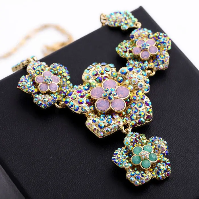 Оптовая цена Очаровательные золотые ювелирные изделия принцессы кристалл