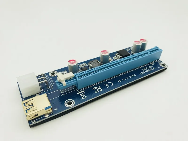 Кабель передачи данных 009S USB 100 3 0 шт. райзеры PCIe PCI E Express карта Райзера 1X to16x 6 Pin SATA