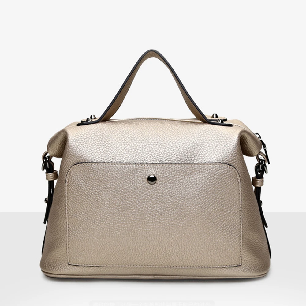 Сумка ALIEME женская с заклепками саквояж на плечо модный чемоданчик кросс боди