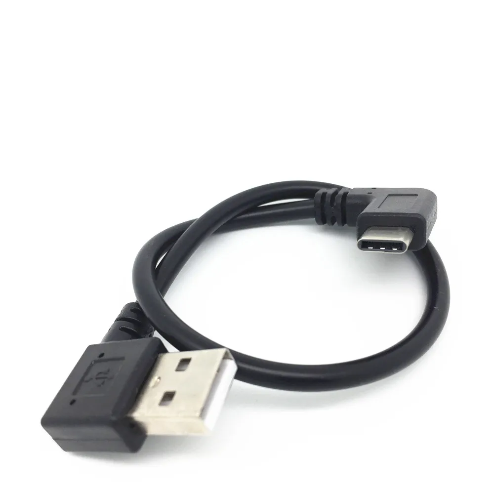 Короткий 25 см 90 градусов Угловой USB-кабель типа C USB-кабели c для BlackBerry Keyone DTEK60 |