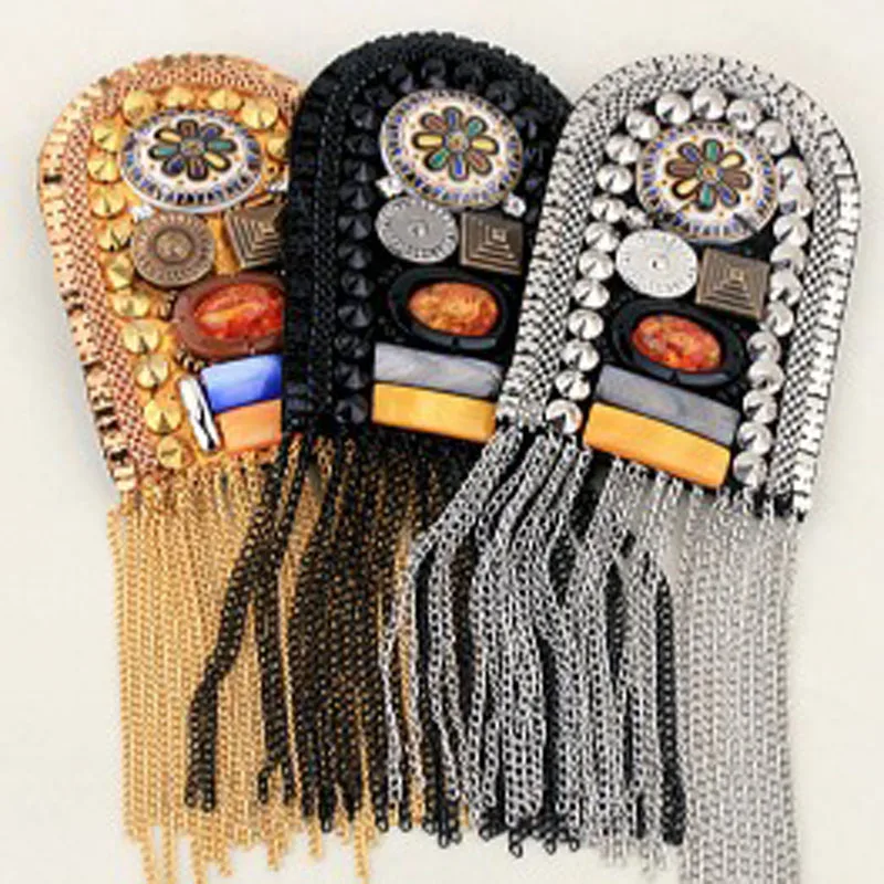 Панк крутая антикварная Золотая Серебряная черная монета с пайетками ручной