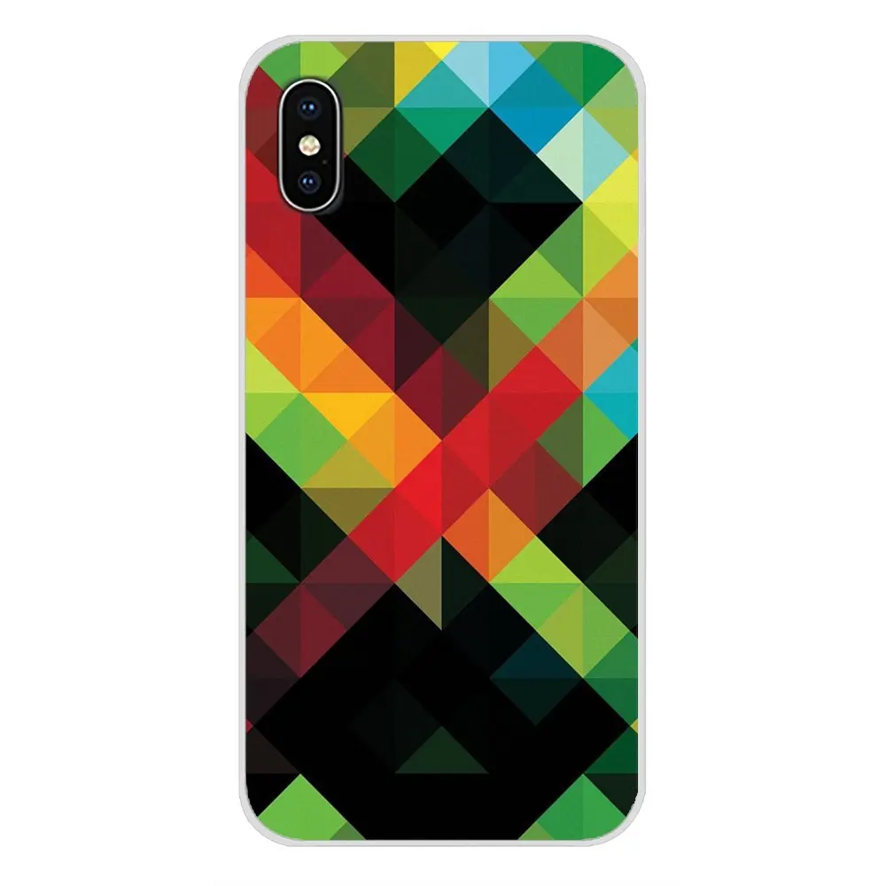 Силиконовый чехол для телефона с треугольным градиентом ярких цветов Huawei P Smart Mate