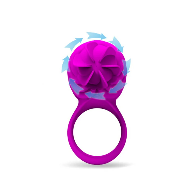 Новинка USB перезаряжаемое вращающееся вибрирующее кольцо на пенис секс-игрушки