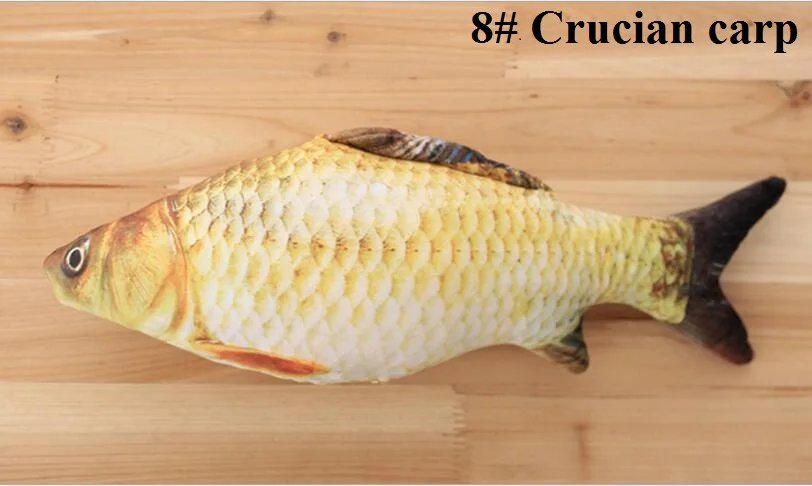 8 Cruician carp 10 шт./лот мята рыба кошка игрушка Моделирование игрушечная рыбка Фаршированная Рыба милые мягкие игрушки для кошек и собак - Цвет: 8 Cruician carp