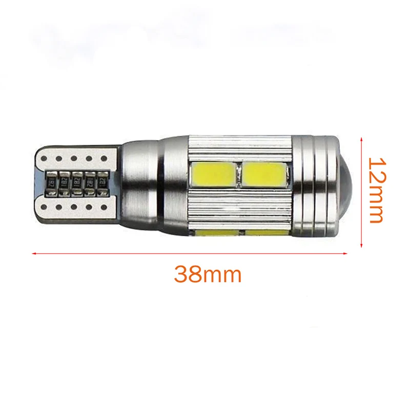 2X Тюнинг автомобилей авто светодиодный T10 194 W5W Canbus 10 smd 5730 светильник лампа без