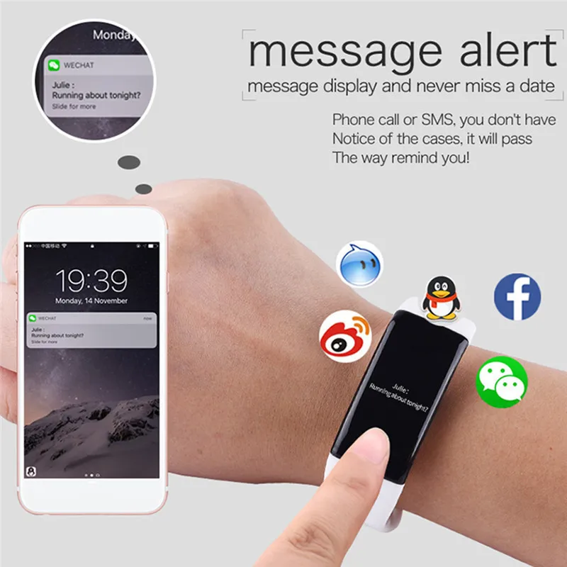 Смарт браслет V66 + улучшенная версия Bluetooth пульсометр водонепроницаемый