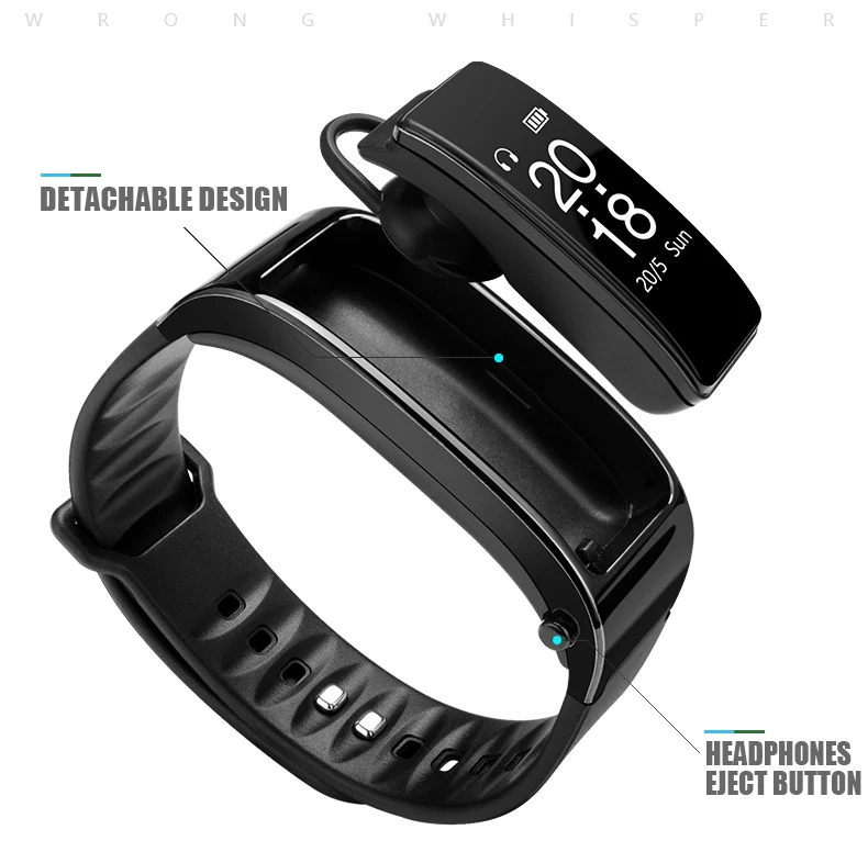 SMARTCH Y3 умный Браслет Bluetooth Обсуждение-Band руки Звонок бесплатный шагомер пульса