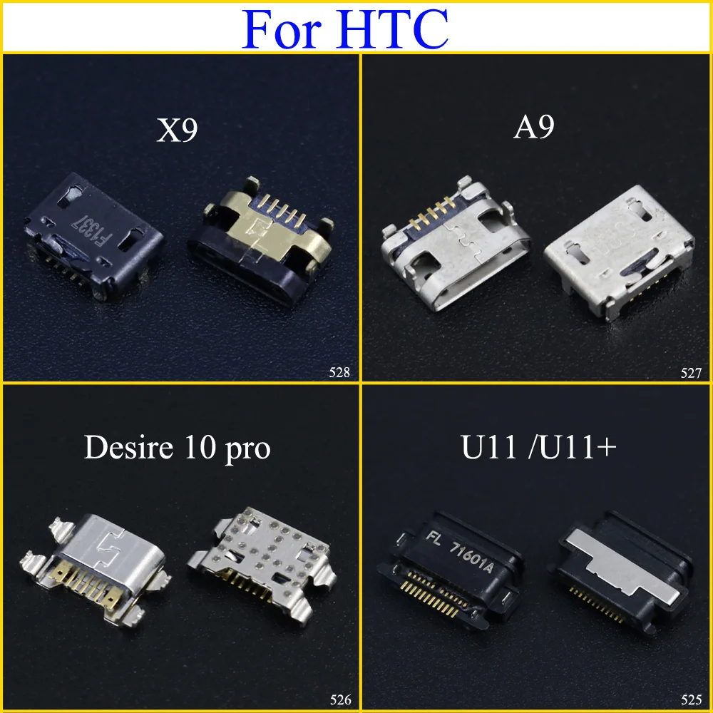 2 шт. для HTC Desire 10 pro Micro USB разъем, мини микро Usb разъем v8 порт зарядки гнездо для HTC U11/U11 +/U-3w A9 x9