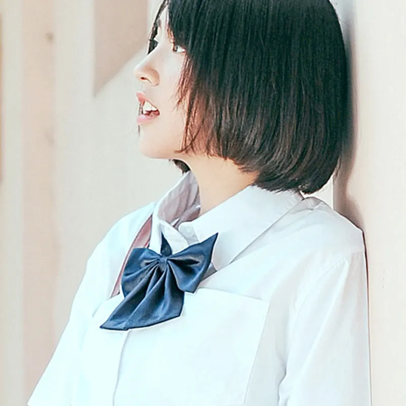 2 шт./лот JK японский школьница школьная форма матроска однотонный галстук бабочка
