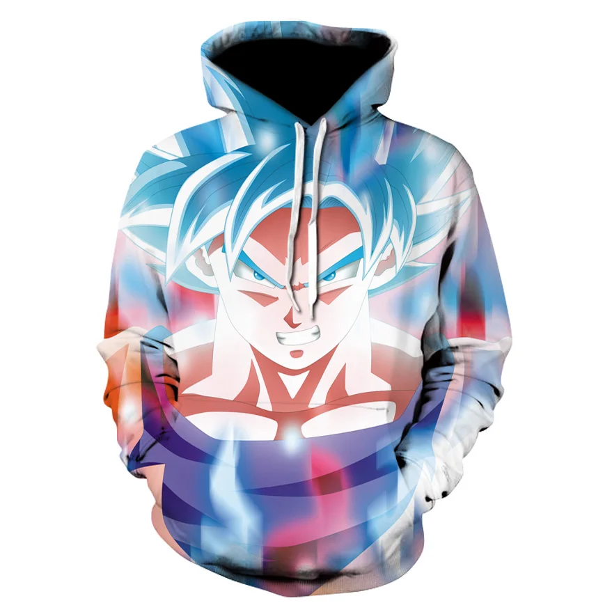 Новинка женские толстовки с драконом толстовка длинным рукавом Супер Saiyan Goku series